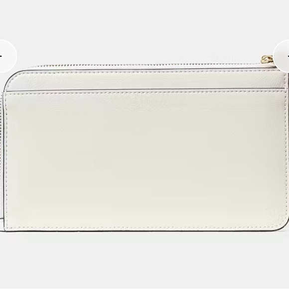 Kate SpadeLucy Crinkle Patent Medium L-zip Wristlet in Cream - Picture 2 of 8